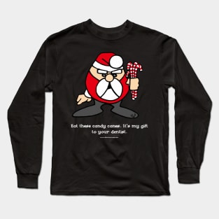 Funny Rude Santa Cartoons by Bill Abbott Long Sleeve T-Shirt